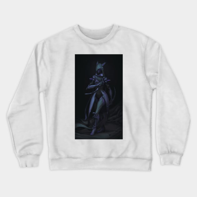 Purple Wisp, Warframe Crewneck Sweatshirt by Cleo Naturin